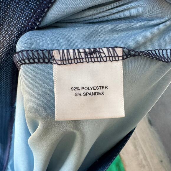 Peter Millar Summer Comfort Polo Navy Duck Sleeve Patch Mens Size Large - Picture 6 of 7